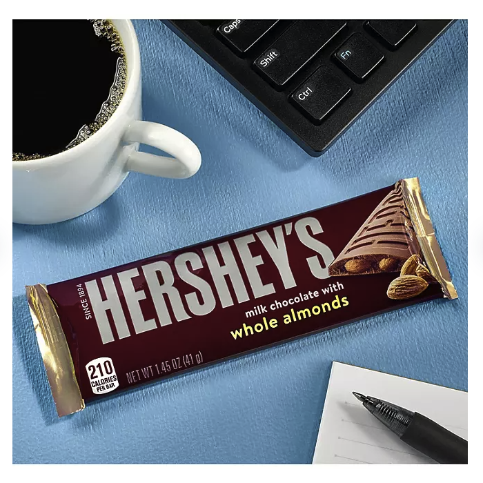 HERSHEY'S Milk Chocolate with Whole Almonds Candy (36 ct.)