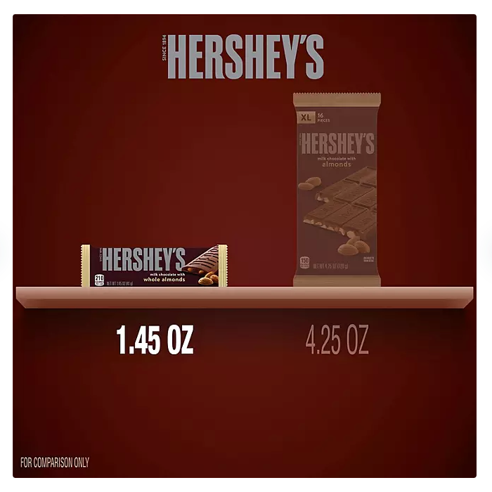 HERSHEY'S Milk Chocolate with Whole Almonds Candy (36 ct.)