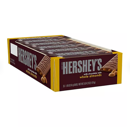 HERSHEY'S Milk Chocolate with Whole Almonds Candy (36 ct.)