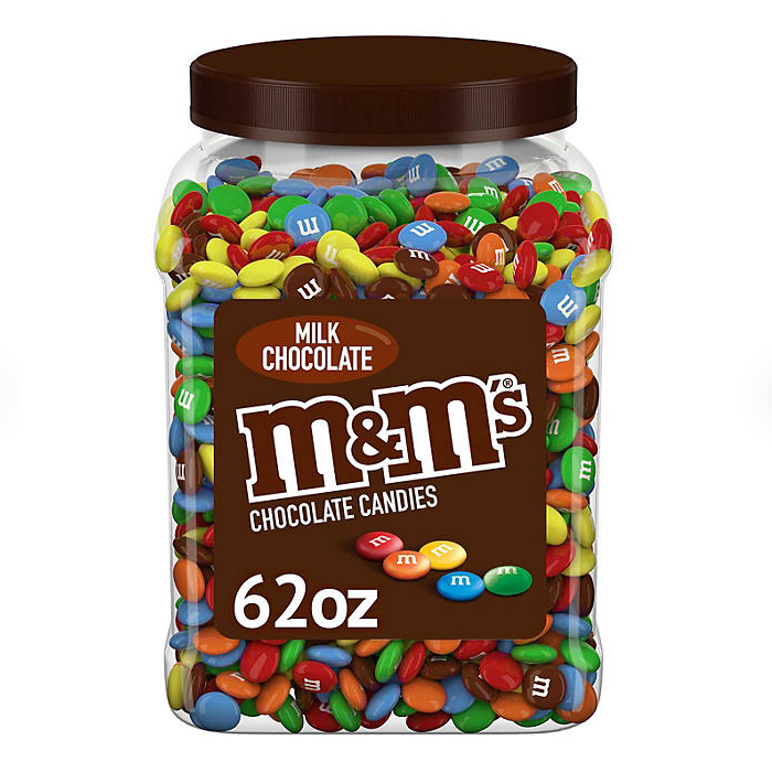 M&M'S Milk Chocolate Candy Bulk Jar (62 oz.)