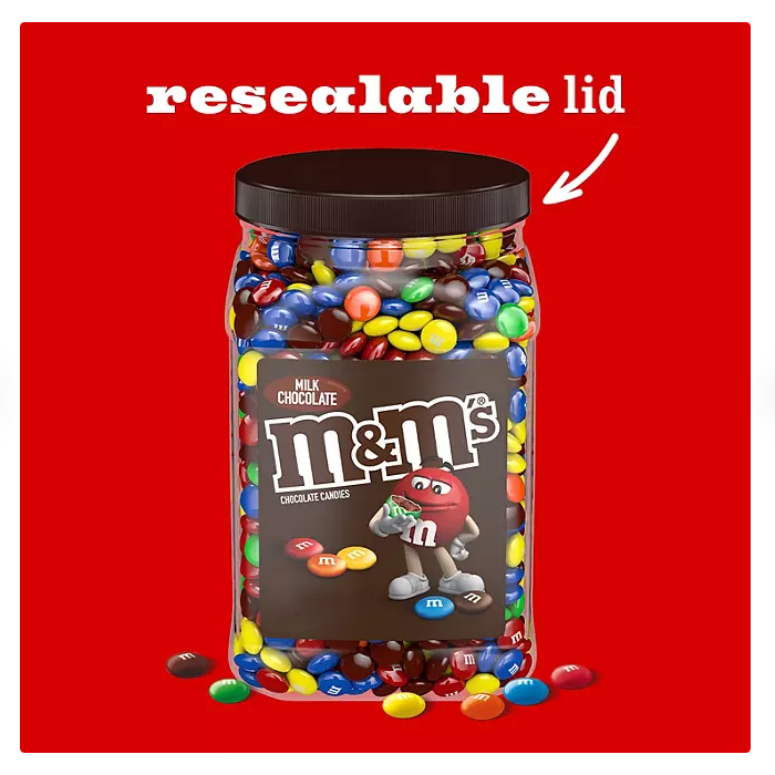 M&M'S Milk Chocolate Candy Bulk Jar (62 oz.)