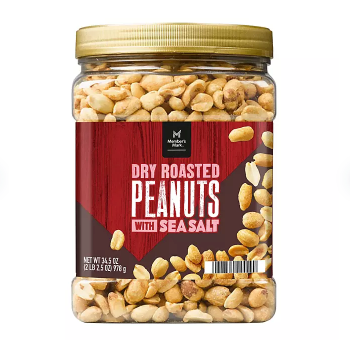 Member's Mark Dry Roasted Peanuts with Sea Salt (34.5 oz.)