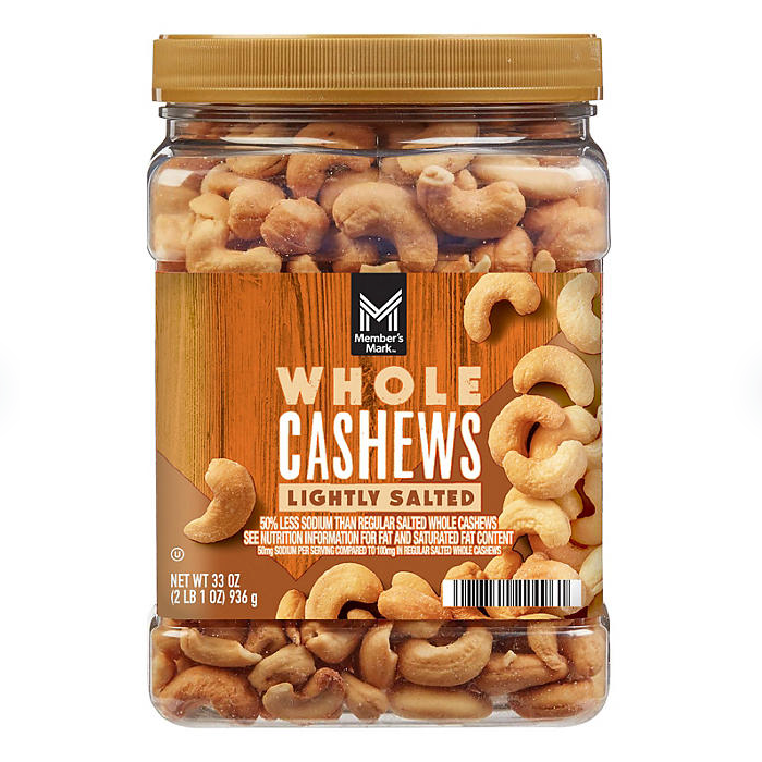 Member's Mark Lightly Salted Whole Cashews (33 oz.)