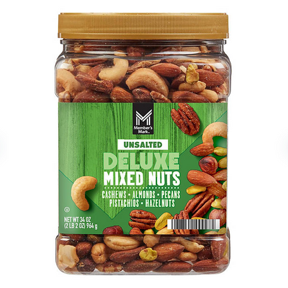 Member's Mark Unsalted Deluxe Mixed Nuts (34 oz.)