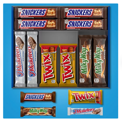 Milky Way, Snickers, Twix & More Full Size Bulk Chocolate Candy Bars (30 ct.)