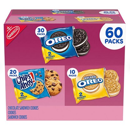 Nabisco Sweet Treats Cookie Variety Pack, OREO & CHIPS AHOY! (60 pk.)