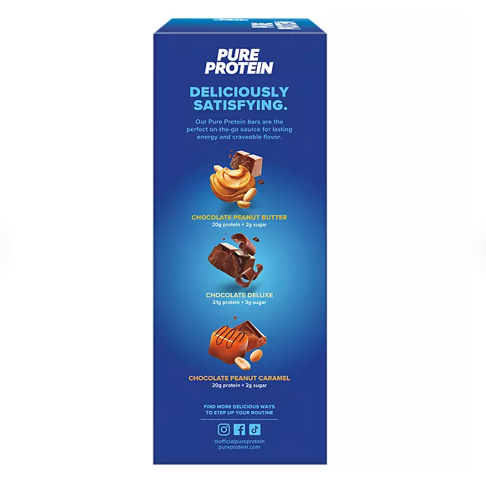 Pure Protein Bars Gluten Free, Chocolate Variety Pack (23 ct.)