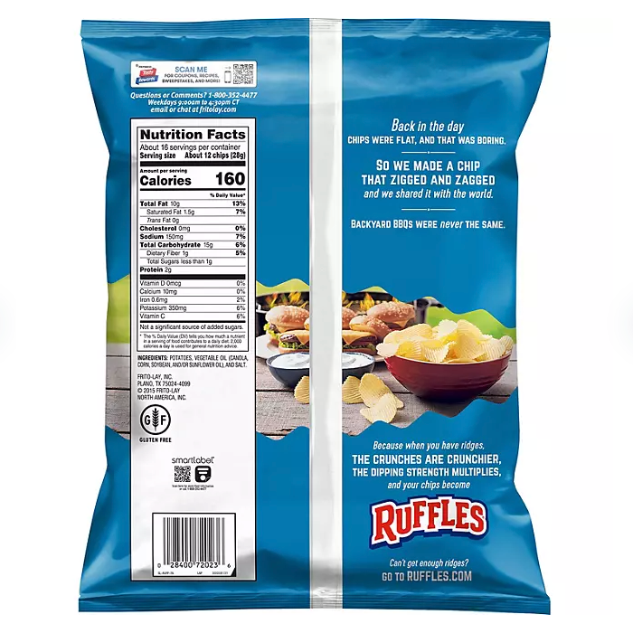 Ruffles Original Potato Chips (15.625 oz.)