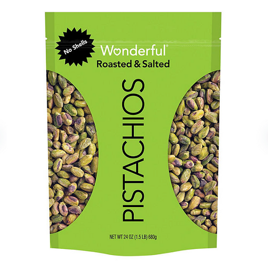 Wonderful Pistachios Shelled, Roasted and Salted (24 oz.)